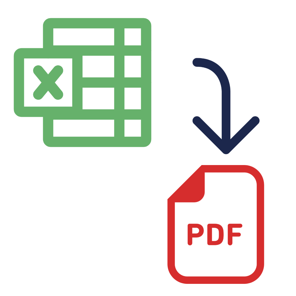 Excel to PDF icon