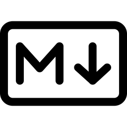 MarkDown TurnDown icon